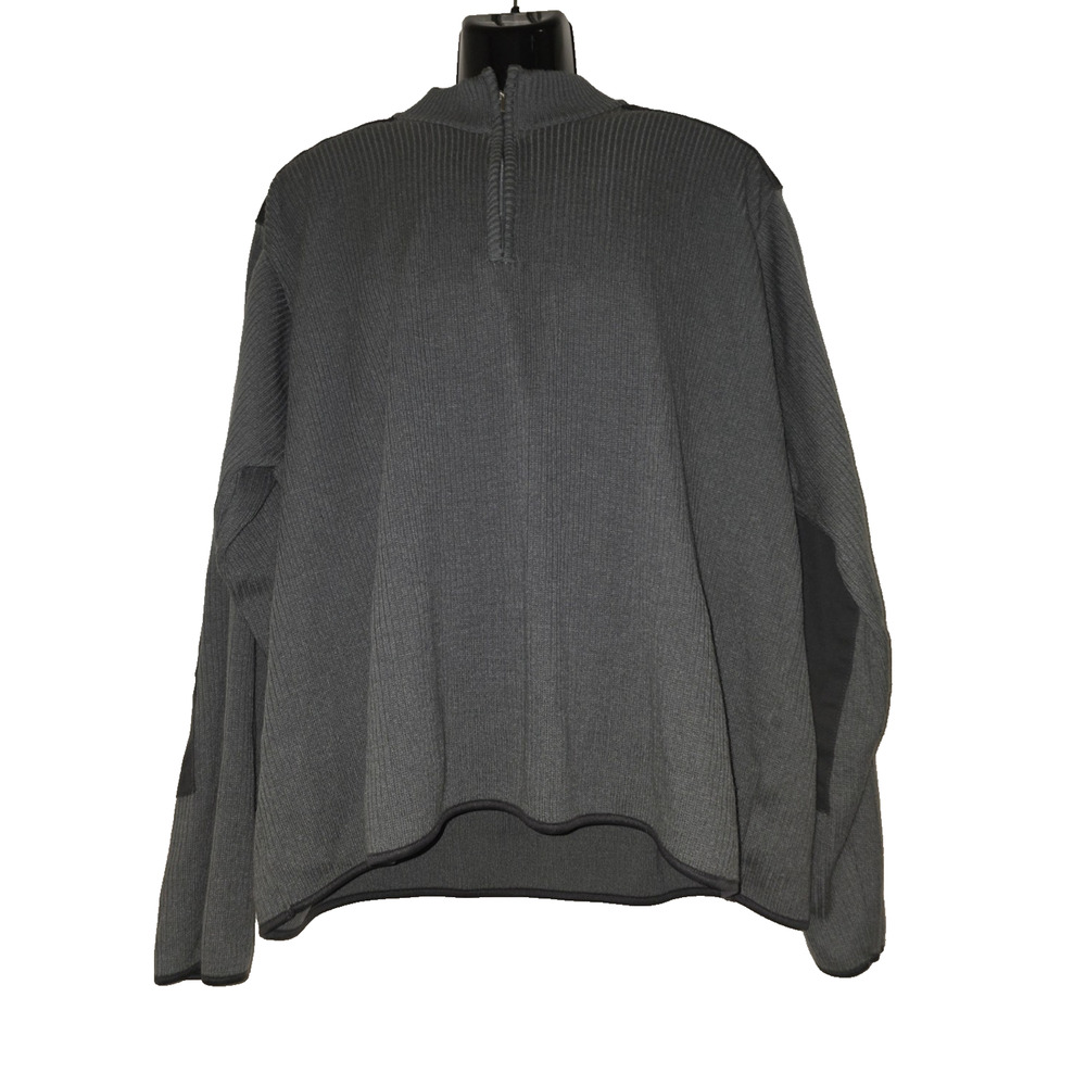 Galls Men’s Gray Security Sweater Ribbed Knit Size 4XL M015A